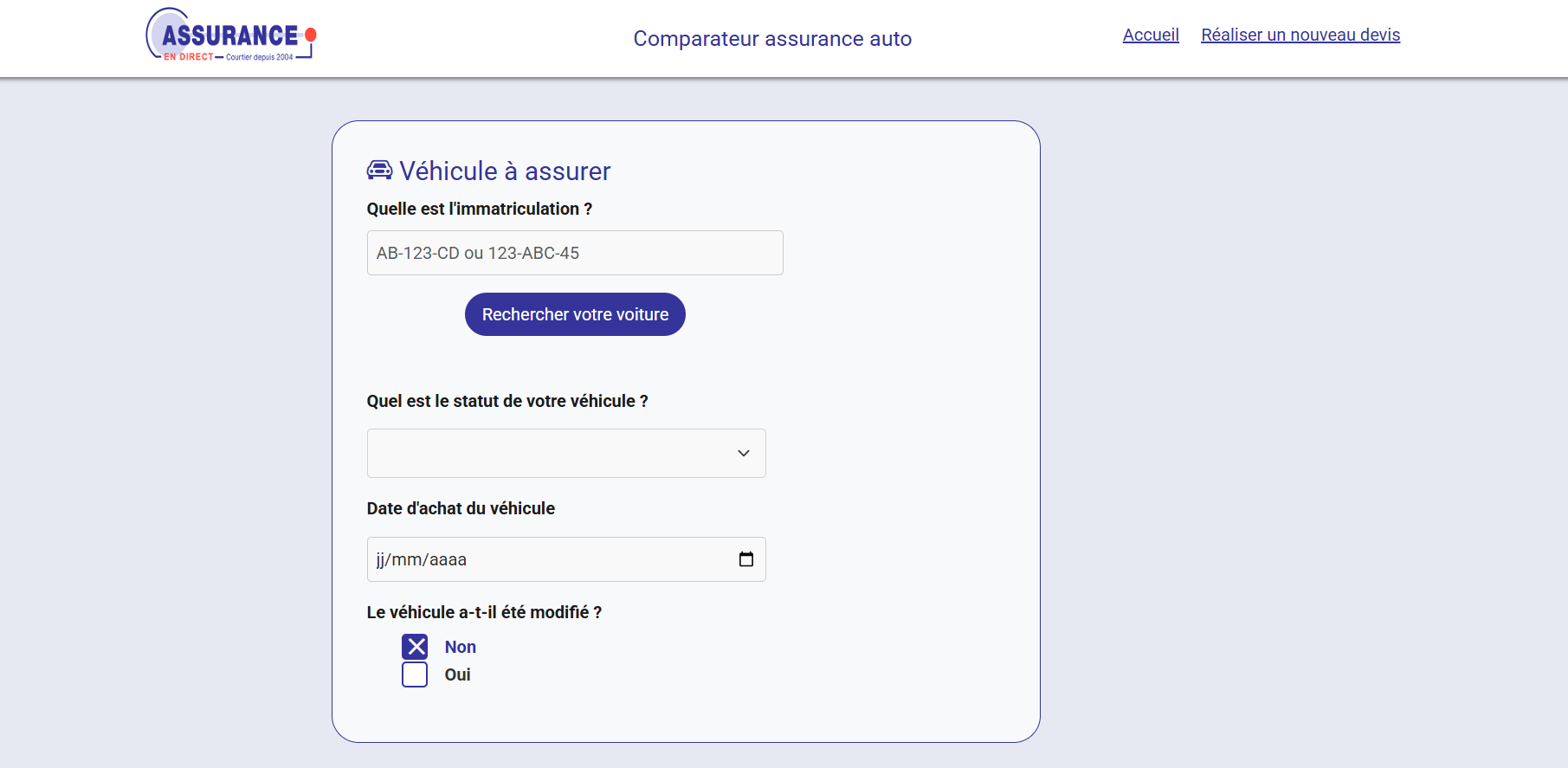 Comparateur assurance auto